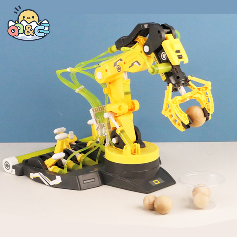 Robot Arm Metal - Bras mécanique hydraulique assemblé, bricolage, expérience