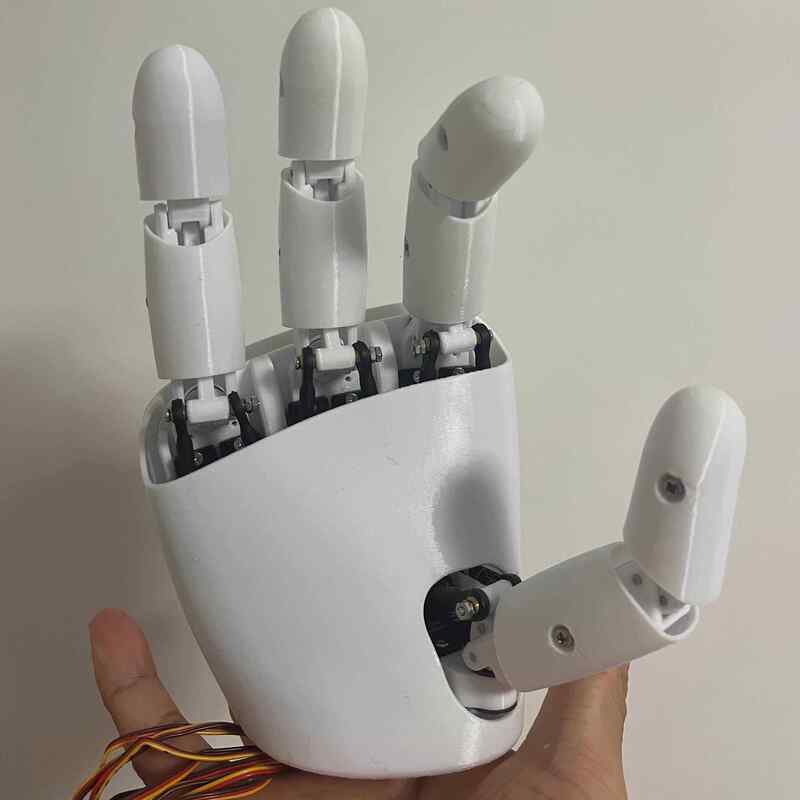 Robot Arm Metal - Main robotique AmazingHand 8 DOF, main