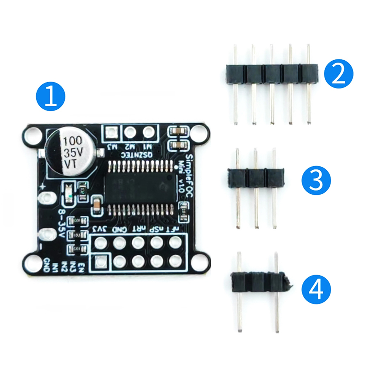 Motor Driver Module - DRV8313 Simple FOC Mini v1.0 Carte