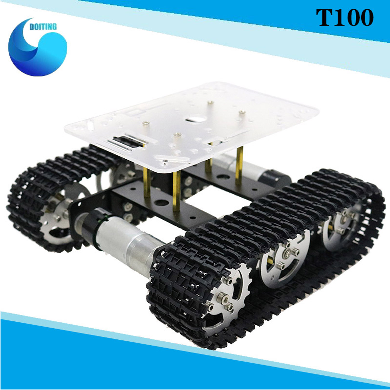 Tracked Robot Chassis - Châssis de voiture-citerne Robot en métal