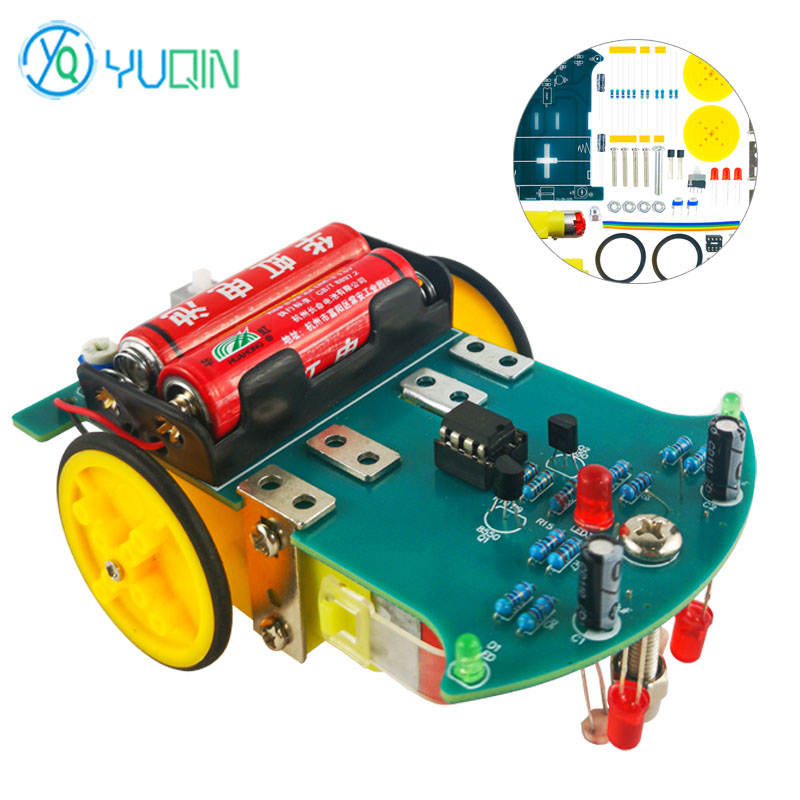 Line Follower Robot - Kit de suivi intelligent D2-7, voiture
