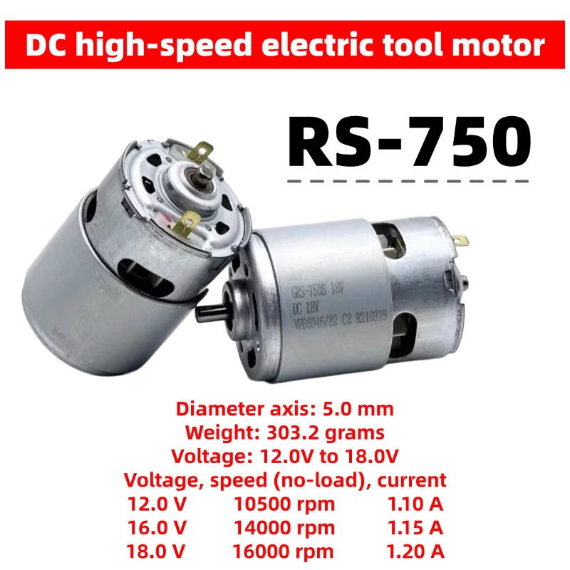 Moteur CC haute vitesse 18V RS - Dc Motor avis et prix